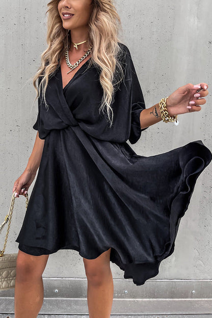 Vestido Laura – Satin com Manga Morcego - Priya