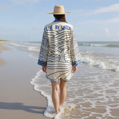 Conjunto de camisa e shorts By Water - Priya