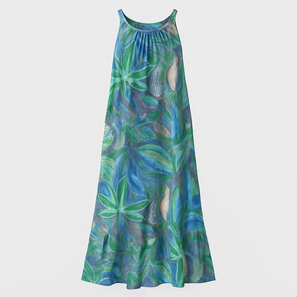 Vestido Longo Celeste - Priya