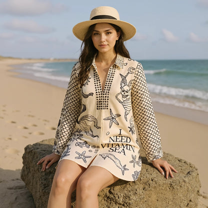 Conjunto de camisa e shorts By Water - Priya