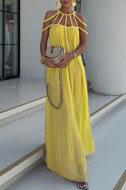 Vestido Jade – Longo com Tranças em Linho Priya - Priya