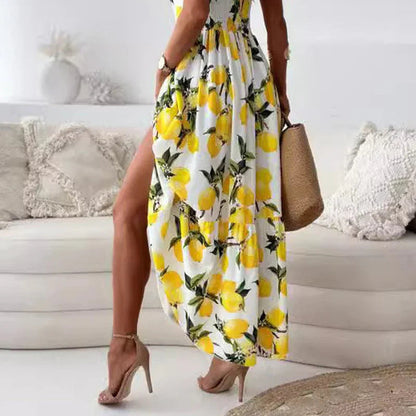 Vestido longo fluido com alças finas Verão 2025 - Priya